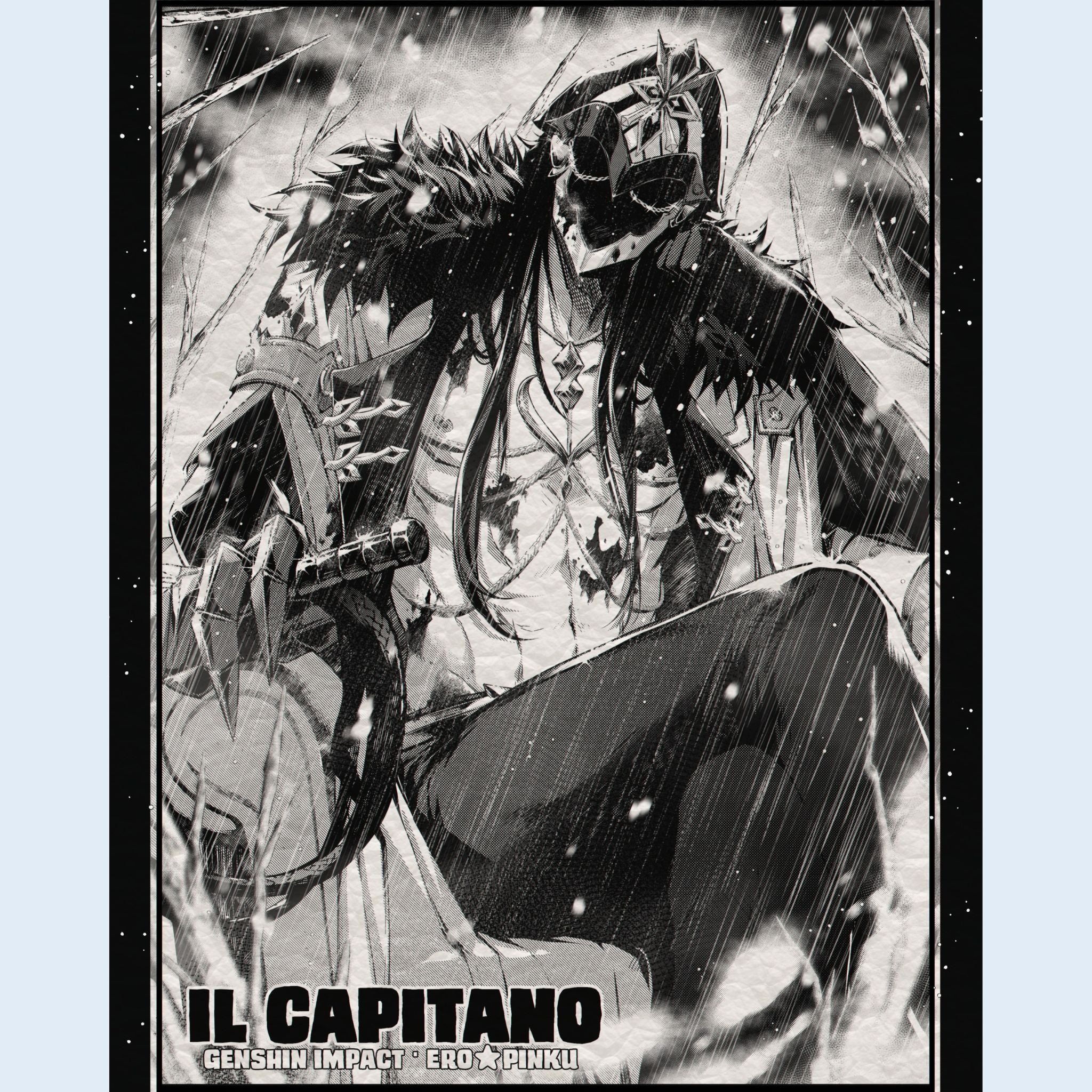 Capitano Black and White 8x10
