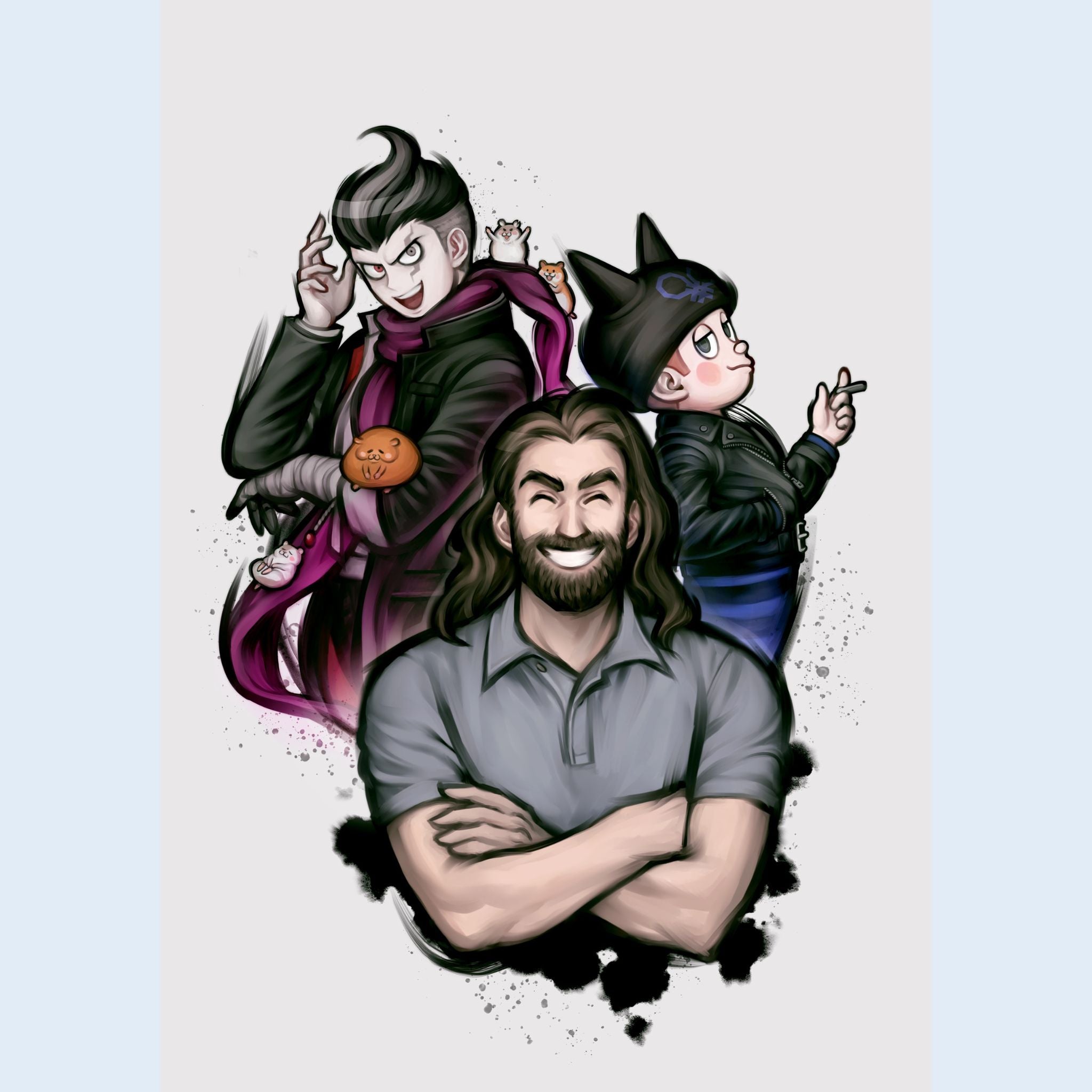 Danganronpa Boys and Chris 8x10